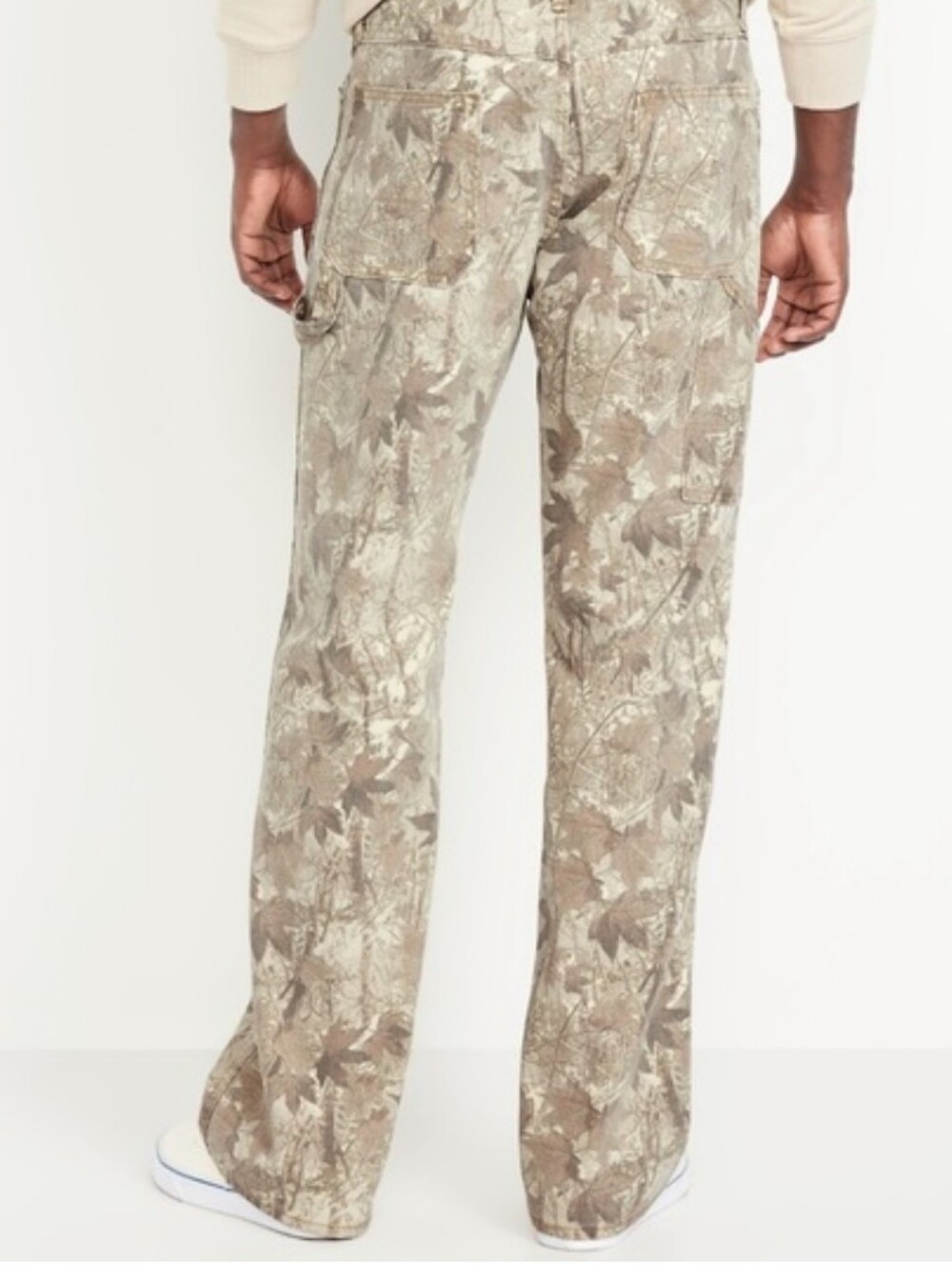 Old Navy Tan and Beige Camouflage '90s Baggy Carpenter Pants NWT - Picture 9 of 9